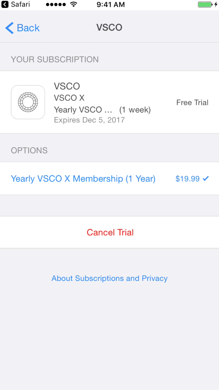 How to manage, cancel, or request a refund for your VSCO