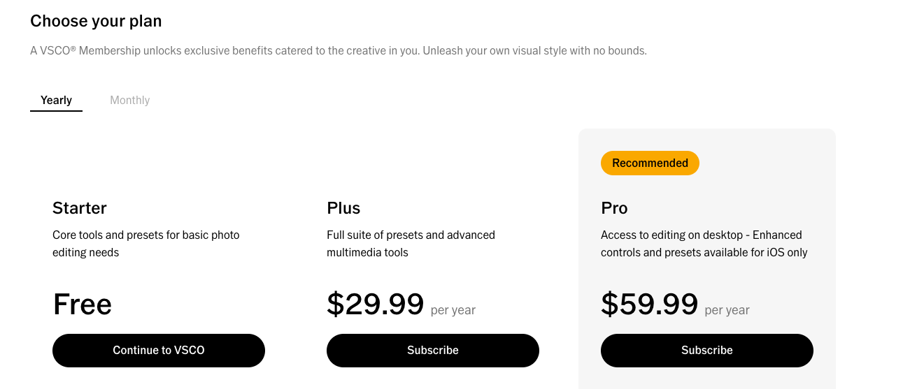 How to create a VSCO account through the web The VSCO Help Center