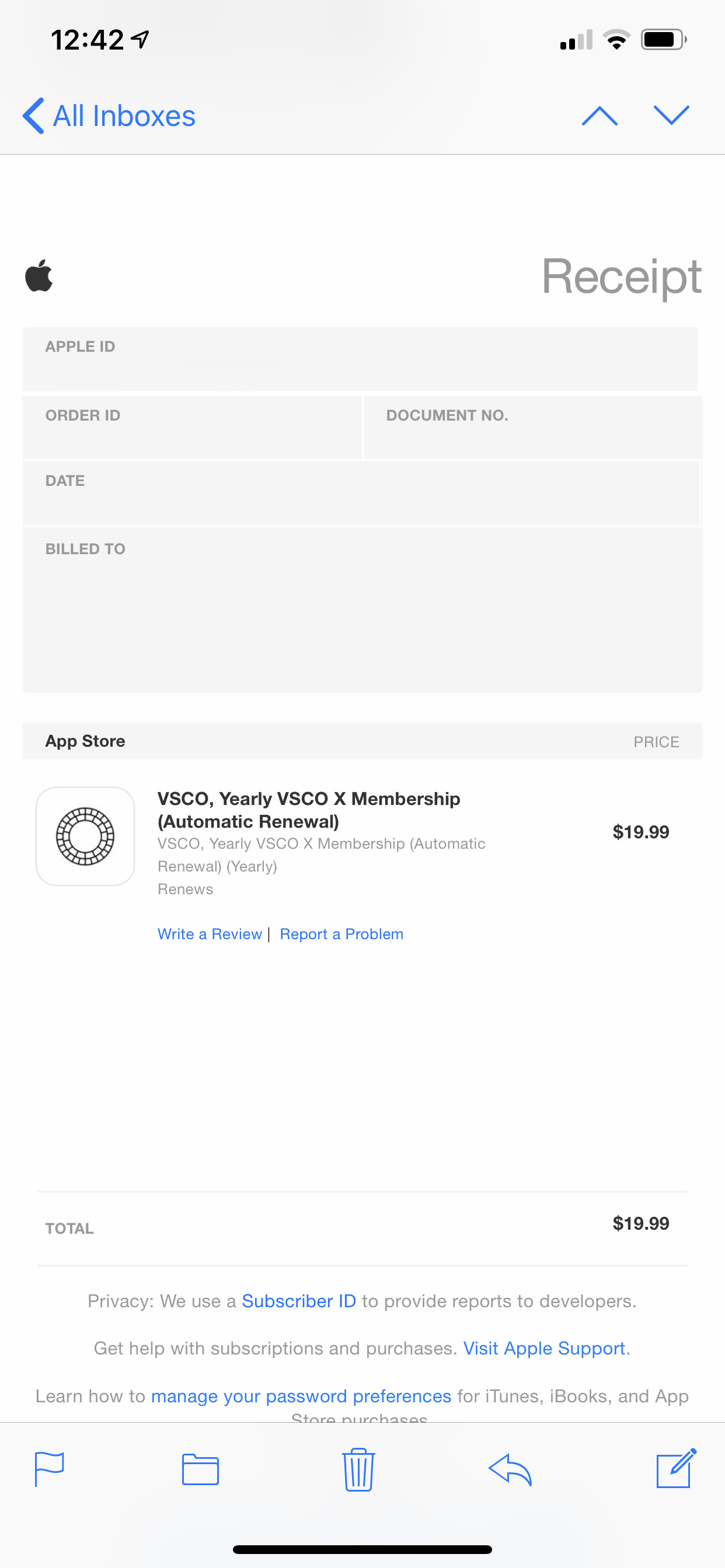 restore purchases in vsco app