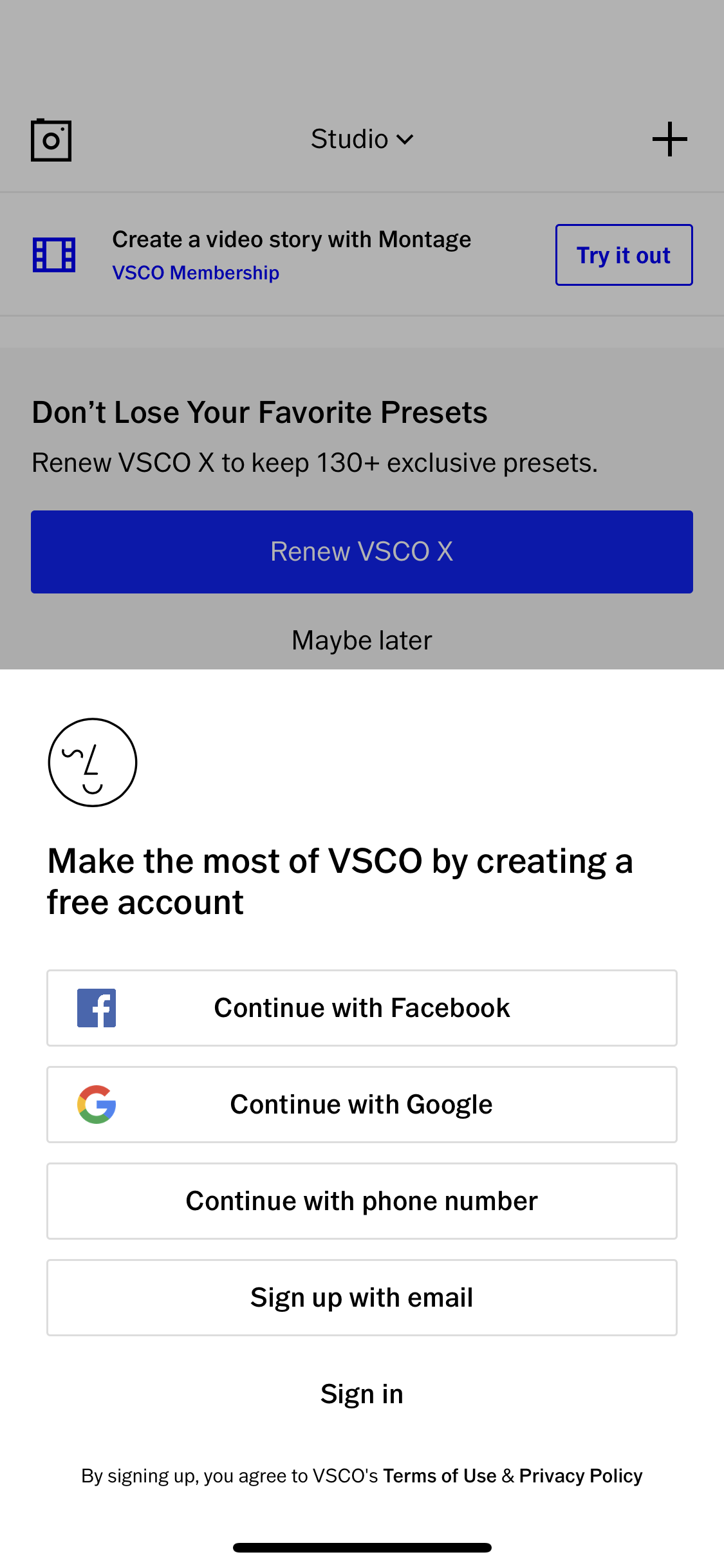 How to Sign In or Sign Out The VSCO Help Center